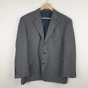 Vintage Jaeger Blazer Jacket 52S Short Grey 100% Wool Suit Occasion Dress - Picture 1 of 13