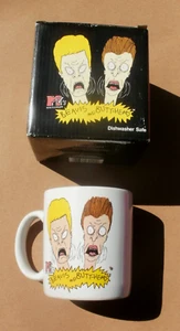 1993 Beavis & Butthead MTV Ceramic Coffee Mug 12 oz. New In Box NIB - Picture 1 of 4