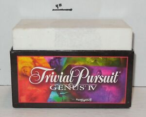 1996 Parker Brothers Trivial Pursuit Genus IV Replacement Box of cards