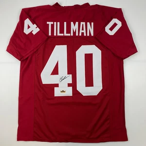 Facsimile Autographed Pat Tillman Arizona Red Reprint Laser Jersey Size Men's XL - Picture 1 of 4