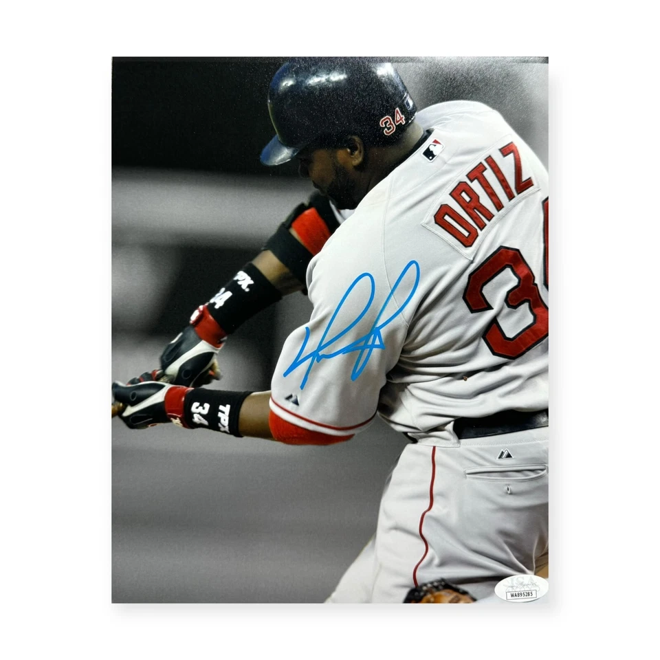 David Ortiz Signed Autographed 8x10 Photo Boston Red Sox JSA - Image 1 of 1
