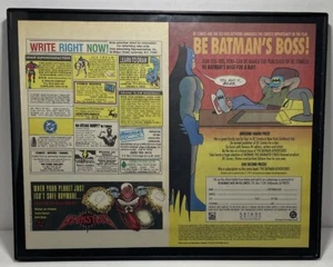 Vintage Comic book Wall Art Framed 11”x 14” Batman DC Comics - Picture 1 of 5
