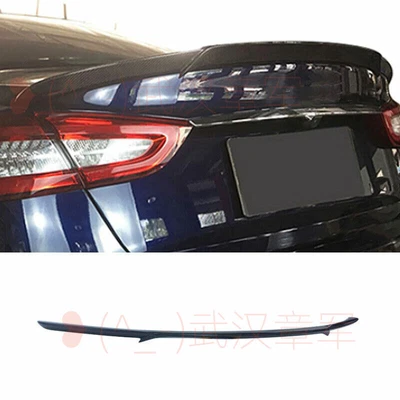 Alerón de alerón de arranque trasero de fibra de carbono estilo K para Maserati Quattroporte 13-21 Foto 1 de 4