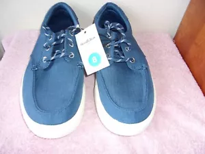 BRAND NEW MEN'S GOODFELLOW PAIR OF LOW PRO DK BLUE TEXTILE UPPER CASUAL SHOES - Picture 1 of 6