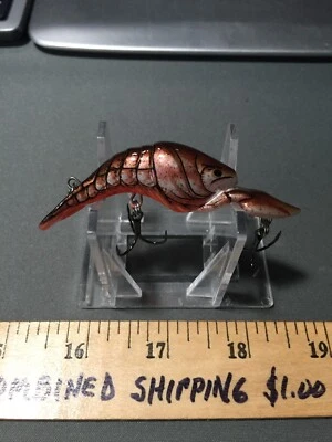 OLD STORM THUNDERCRAW LAGOSTIM MARROM CW07 362 ISCA ARTIFICIAL NOVA SEM CAIXA - Imagem 1 de 4