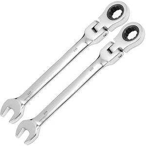 2 Stück 10 mm 12PT Flex Head Ratschenschlüssel, 10 mm Ratschenschlüssel Metrisch Ratschenschlüssel... - Bild 1 von 7