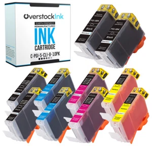 10-PK Compatible OSI PGI-5 and CLI-8 Ink for Canon PIXMA MP950 MP960 MP970 MX850 - Picture 1 of 1