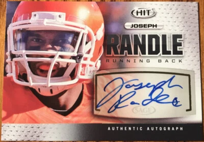 2013 SAGE HIT Autographs Silver Joseph Randle #A131 Oklahoma State Cowboys - Image 1 of 2