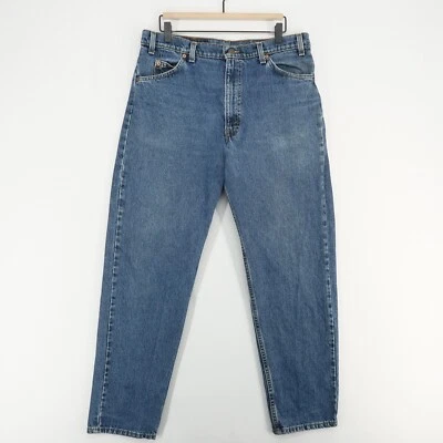 Vintage 550 Jeans Mens 36X32 Blue Relaxed Tapered 100% Cotton Usa Orange Tab - Image 1 of 4