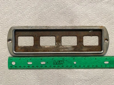 1951 Dodge Truck Dash Trim Piece with Glass - Original  - Image 1 of 4