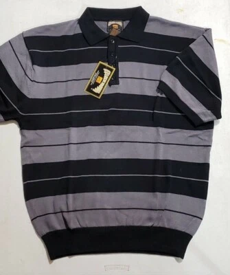 Camisa Polo FB County Charlie Marrón Negra Gris Nueva Foto 1 de 3