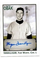2010 Tristar Obak Green Wayne Terwilliger #A80 Autograph Card #20/25 Fort Worth