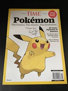 Pikachu Cover | Pokemon TIME Magazine | Signed By VERONICA TAYLOR (Ash) | USA - Picture 1 of 7