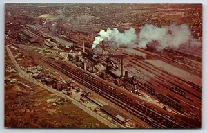 Youngstown Ohio Aerial view of plants postcard D6 - Picture 1 of 2