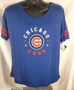 Camisa azul de los Chicago Cubs de mercancía genuina para mujer - Imagen 1 de 8