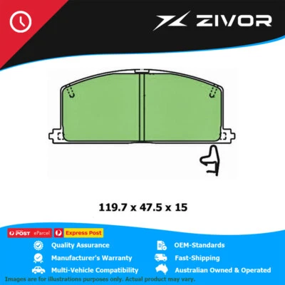 PROTEX Ultra Brake Pads - Front For TOYOTA COROLLA TOURING WAGON CE102R #DB308CP - image 1 of 4