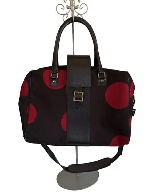 Bolso Hartmann Luxe Collection Rojo Lana Lunares Fin de Semana Pequeño Equipaje de Mano + BOLSA Foto 1 de 4
