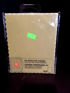 Tarjetas M By Staples A2 vieira 4,25x5,5 10 unidades verde NUEVO - Imagen 1 de 4