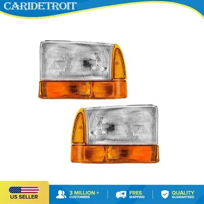 Conjunto de faros para Ford F-250/F-350 Super Duty 2000-2002 Excursion 99-2001 Foto 1 de 4