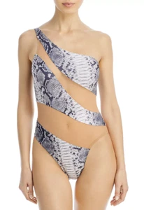 Traje de baño Norma Kamali Snake Mesh Mio de una pieza pitón GRANDE PRECIO DE VENTA SUGERIDO POR EL FABRICANTE $130 - Imagen 1 de 1