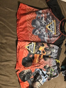 Monster Jam Swim Set Boys Size 7/8 - Picture 1 of 1