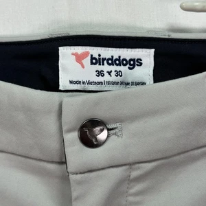 Pantalones Birddogs para Hombres 36 x 28 Gris Elastizado Chino Golf Rendimiento Bolsillo con Cremallera (30”) - Imagen 1 de 11