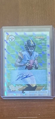 2019 Donruss The Rookies Diontae Johnson Rc Auto #126/299 Steelers Browns - Image 1 of 2