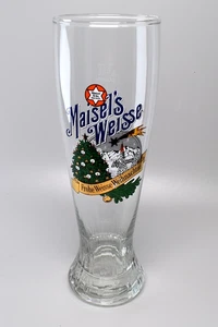 Vintage Maisel Weisse Bierglas 1 Pint Weihnachtsedition - Bild 1 von 4