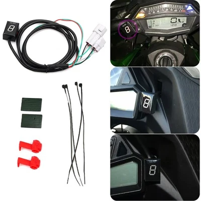 Motorrad Ganganzeige Rot LED Anzeige für Yamaha Fz6 Fz1 YZF-R6/R1 Mt01 Xj6 Xjr-- - Bild 1 von 4