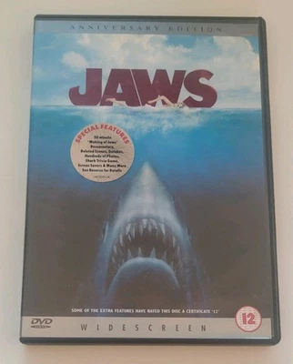 DVD.JAWS.25TH ANNIVERSARY EDITION.WIDESCREEN.SHARK HORROR.SPIELBERG.UK R2 *MINT* - Image 1 of 4