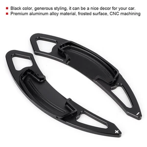 ˜Black Aluminum Alloy Steering Wheel Paddle Shift Extension Fits For Acura CDX - Picture 1 of 13