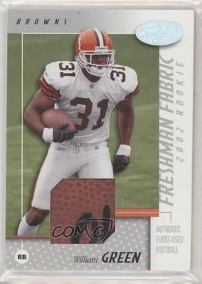 2002 Leaf Certified Freshman Fabric /800 William Green #113 Rookie RC - Image 1 of 2
