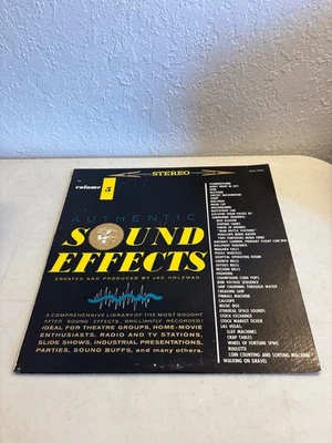 JAC HOLZMAN SOUND EFFECTS VOLUME 5 VINYL RECORD LP 1970 ELEKTRA EKS 7255 VG+/VG+ Foto 1 de 4