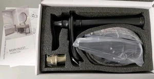 BWE Oil Rubbed Bronze Waterfall Sink Faucet w/drain - Picture 1 of 6