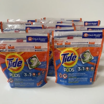 Tide PODS 3-in-1 Laundry Detergent, Original Scent 16ct , Lot of 11 Bags NEW - Image 1 of 3