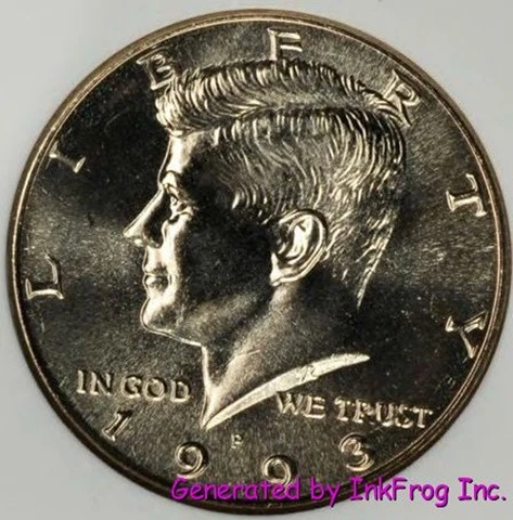 1993 P & D Kennedy Half Dollar Gem Bu from mint sets Cover