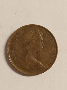 1970 Bermuda Queen Elizabeth / Wildschwein 1 Cent Weltmünze - Bild 1 von 4