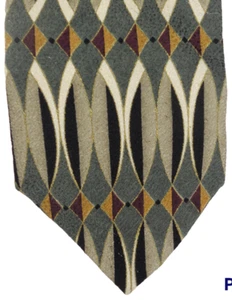 Martin Wong Vintage Handmade Napa, ca. Krawatte 100% Seide Geometrisch Mehrfarbig - Bild 1 von 4