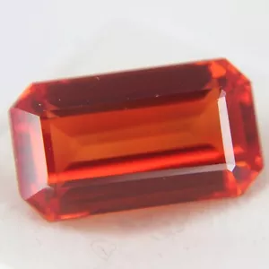 9+ Ct Natural Spessartite Orange Garnet Emerald loose gemstones Certified - Picture 1 of 4