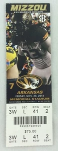CFB 2014 28.11. Arkansas at Missouri Football Ticket - Bud Sasser 127 Yards - Bild 1 von 1