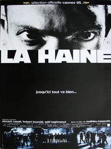 LA HAINE Affiche Cinéma Originale ROULEE 53x40 Movie Poster Mathieu Kassovitz - Imagen 1 de 1