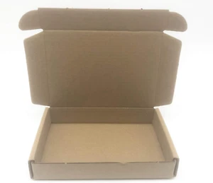 Small Cardboard Shipping Box Mailers 6 X 4 X 1 Inch Corrugated Packaging Storage - Picture 1 of 12