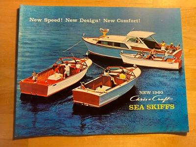 Chris Craft 1960 Sea Skiff Vintage Boat Brochure / Catalog - Image 1 of 4