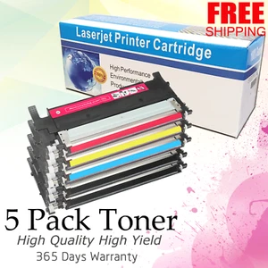 5 PK CLT-404S Toner For Samsung Xpress SL-C430W SL-C430 SL-C480FW C483 SL-C480W - Picture 1 of 3