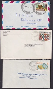 BAHAMAS: (19125) SIX QE2 COVERS/CANCELS/TRD - Picture 1 of 4
