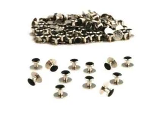 NEW 8 Black and Silver Tuxedo Shirt Studs Rental Quality New in Bag - Picture 1 of 1