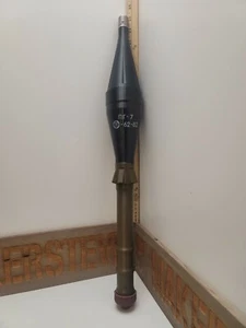 3D Printed RPG-7 PG-7 Rocket BLACK - FAKE - COSPLAY - Reenacting - Life Size RPG - Picture 1 of 14
