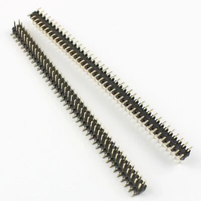 Conector de tira de cabezal macho SMT SMD 5 piezas 2 mm 2,0 mm paso 2x40 80 pines doble fila - Imagen 1 de 4