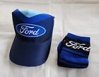 Ford Logo Adults Blue Printed Trucker Cap One Size + Socks New In Box