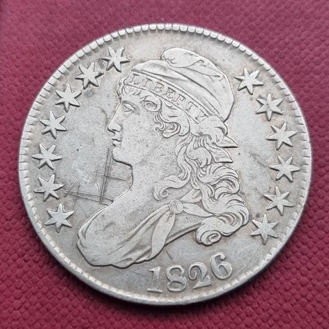 1826 Capped Bust Half Dollar 50c Better Grade XF Details #51093 Cover